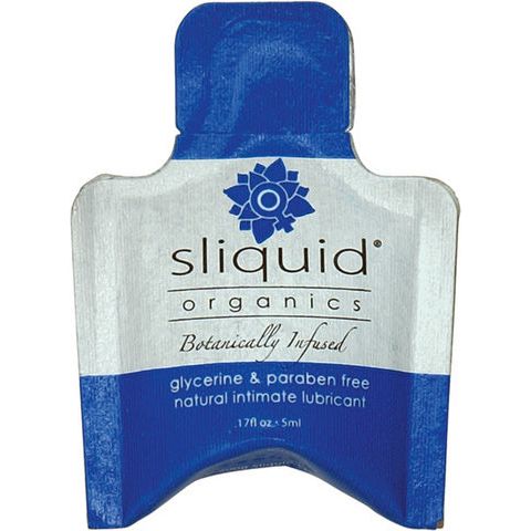 Sliquid organics natural intimate lubricant - .17 oz pillow Sliquid