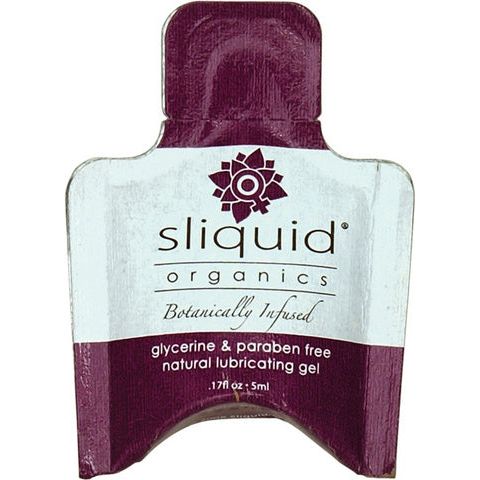 Sliquid organics natural lubricating gel - .17 oz pillow Sliquid