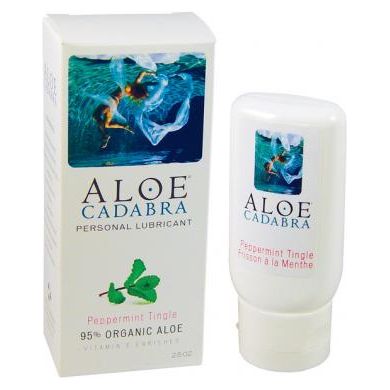 Aloe cadabra organic lubricant - peppermint tingle 2.5 oz bottle Forum Novelties