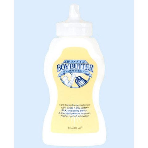 Boy butter churn style squeeze bottle - 9 oz Boy Butter