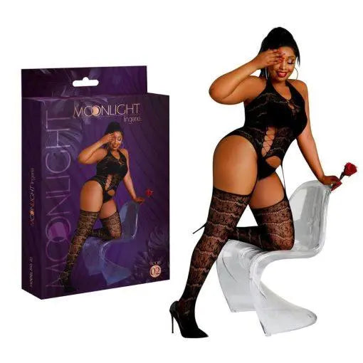 Moonlight Plus Model 02 Black Bodystocking Adrien Lastic