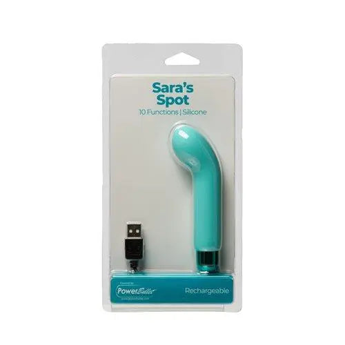 Powerbullet Saras Spot 4in 10 Function Bullet Teal BMS Enterprises