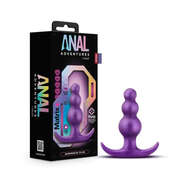 Anal Adventures Matrix Super Nova Plug Galactic Purple Blush Novelties