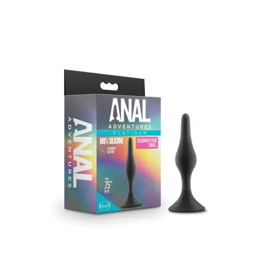 Anal Adventures Beginner Anal Plug Small Black Blush Novelties