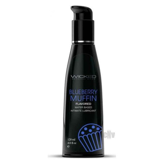 Wicked Aqua Blueberry Muffin Lube 4oz Wicked Sensual Care