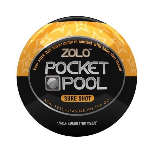 Zolo Pocket Pool Sure Shot Orange Sleeve Adult Brand Concepts