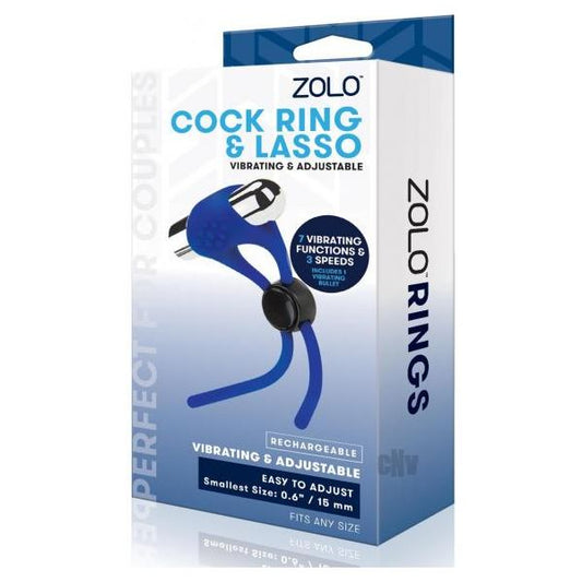 Zolo Rechargeable Adjust Cock Ring Navy Xgen, Llc.