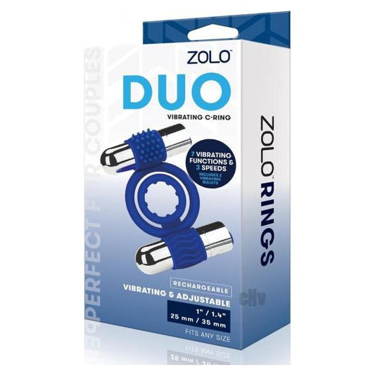 Zolo Recharge Duo Vibe Cock Ring Navy Xgen, Llc.