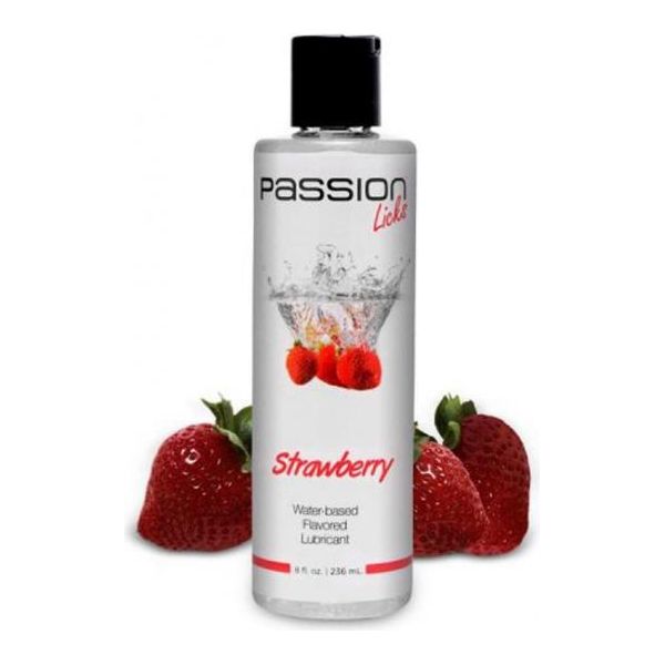 Passion Licks Flavor Lube Strawberry 8oz Xr Llc