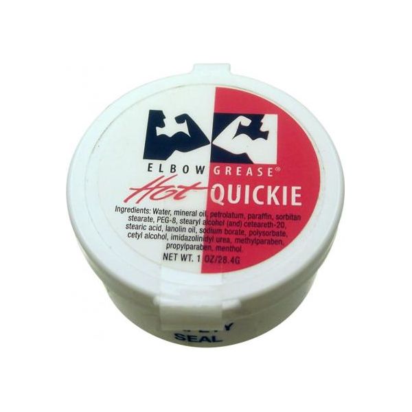 Elbow Grease Hot Quickie Cream Lubricant 1 Ounce B Cumming Company Inc