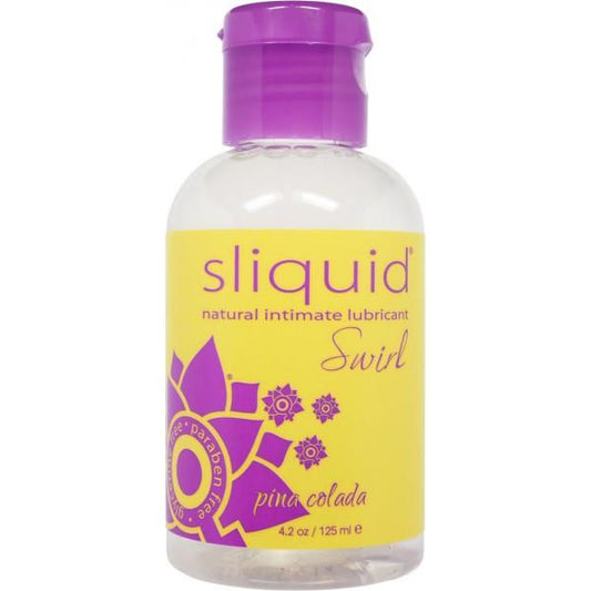 Sliquid Swirl Flavored Water Based Lubricant Pina Colada 4.2 Ounce Sliquid