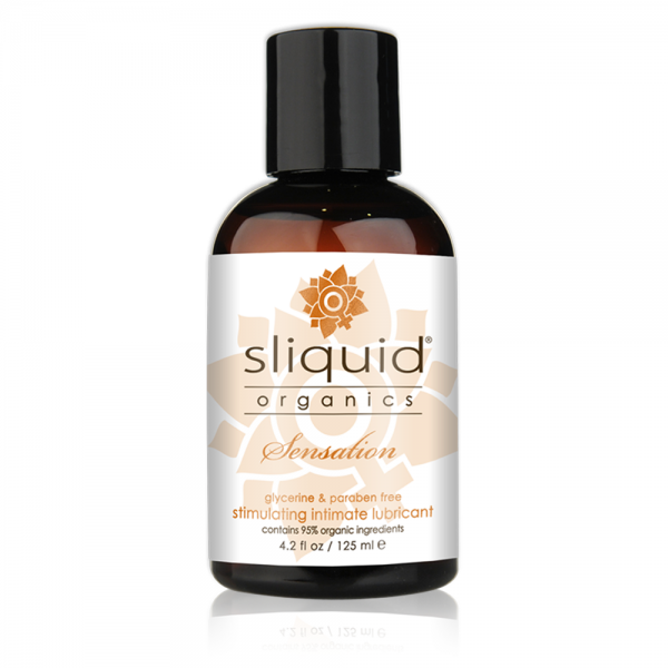 Sliquid Organics Sensation Botanically Infused Naturally  Warming Lubricant 4.2 Ounce Sliquid