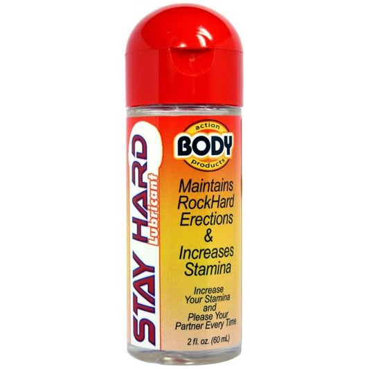 Body Action Stayhard Water Based Lubricant 2.3 Ounce Body Action