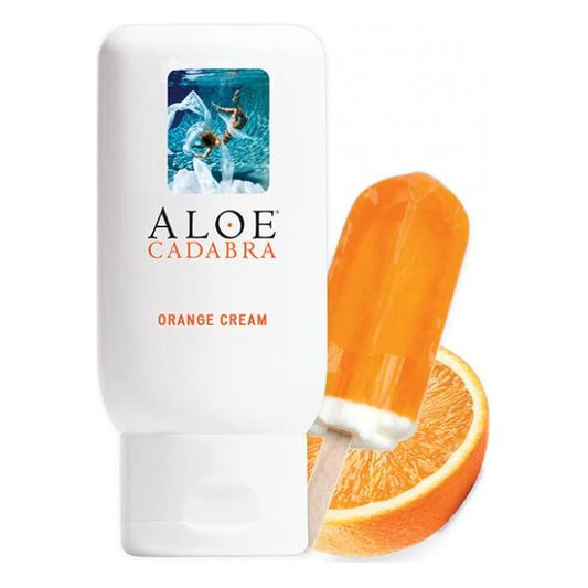 Aloe Cadabra Organic Lubricant - 2.5 Oz Bottle Orange Cream Seven oaks farm/live well brands