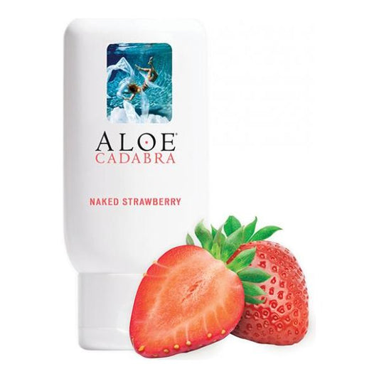 Aloe Cadabra Organic Lubricant - 2.5 Oz Bottle Naked Strawberry Seven oaks farm/live well brands