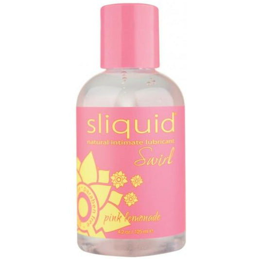 Sliquid Swirl Lubricant Pink Lemonade 4.2oz Bottle Sliquid