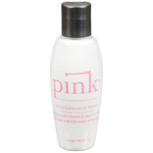 Pink Silicone Lube Flip Top Bottle 2.8 fluid ounces Empowered Products