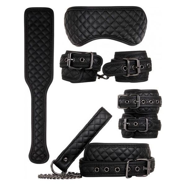 Adam &amp; Eve&#039;s Fetish Dreams Intermediate Bondage Set - Black Evolved novelties inc.