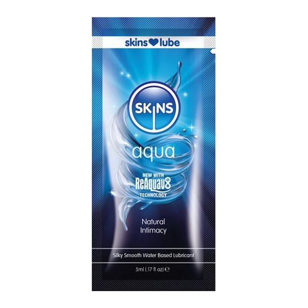 Skins Aqua Water Based Lubricant - 5 Ml Foil Creative conceptions