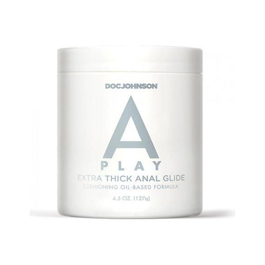 A Play Extra Thick Anal Glide W/cushioning Oil Based Formula - 4.5 Oz Doc johnson