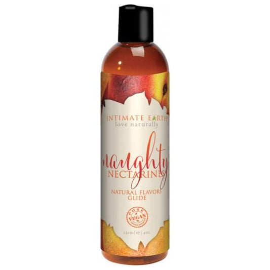 Intimate Earth Natural Flavors Glide - 120 Ml Naughty Nectarines New earth trading llc.