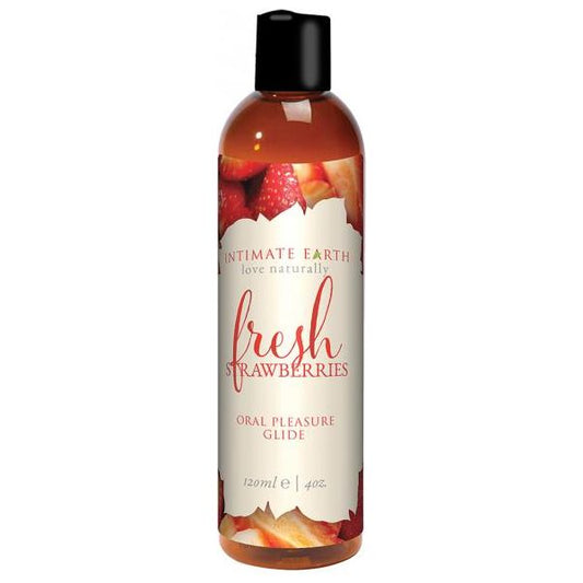 Intimate Earth Natural Flavors Glide - 120 Ml Fresh Strawberries New earth trading llc.