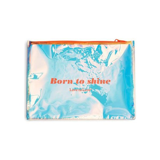 &#039;=love To Love Born To Shine Pouch - Vivid Orange Lovely planet