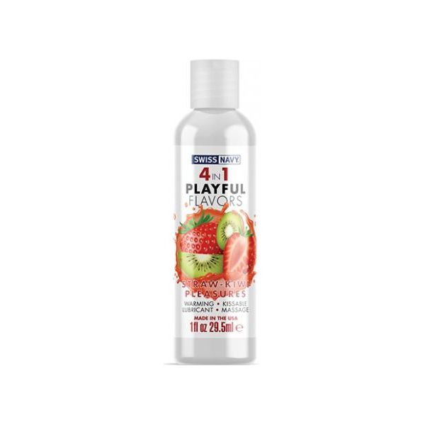 Swiss Navy 4 In 1 Playful Flavors Strawberry Kiwi Pleasure - 1 Oz M.d. science lab