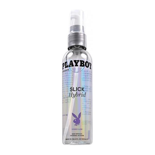 Playboy Pleasure Slick Hybrid Lubricant -  4 Oz Evolved novelties inc.