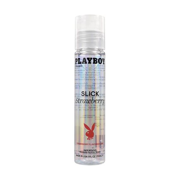 Playboy Pleasure Slick Lubricant -  1 Oz Strawberry Evolved novelties inc.