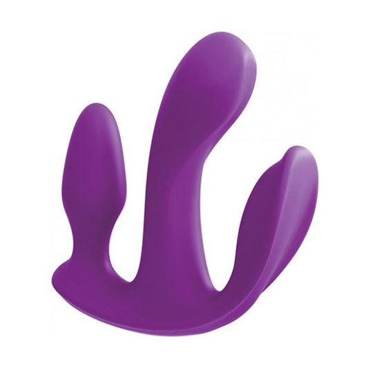 3Some Total Ecstasy Silicone Vibrator Purple Pipedream