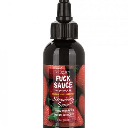 Fuck Sauce Flavored Water Based Personal Lubricant - 2 Oz Strawberry California exotic novelties