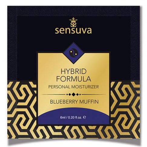 Sensuva Hybrid Personal Moisturizer Single Use Packet - 6 Ml Blueberry Muffin Sensuva valencia naturals