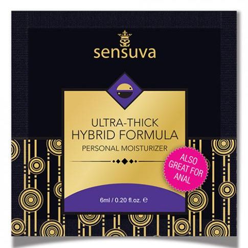 Sensuva Ultra Thick Hybrid Personal Moisturizer Single Use Packet - 6 Ml Unscented Sensuva valencia naturals