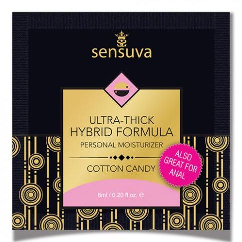 Sensuva Ultra Thick Hybrid Personal Moisturizer Single Use Packet - 6 Ml Cotton Candy Sensuva valencia naturals