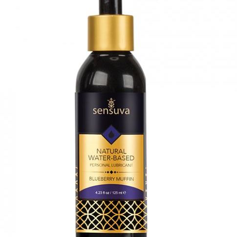 Sensuva Natural Water Based Personal Moisturizer - 4.23 Oz Blueberry Muffin Sensuva valencia naturals