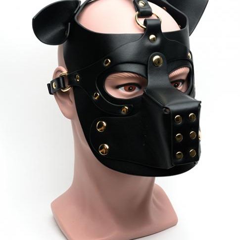 665 Bondage Pup Hood - O/s Black 665 inc