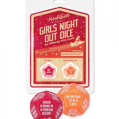 &#039;=wood Rocket Girls Night Out Do Or Dare Dice Game - Red Wood rocket llc