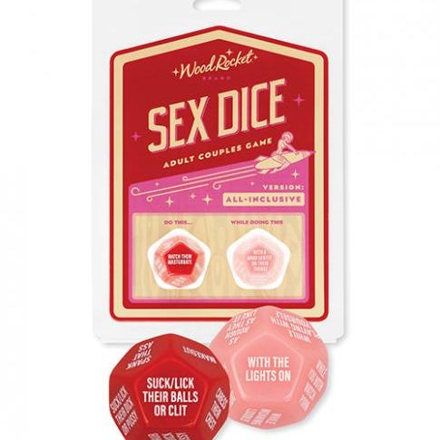 &#039;=wood Rocket Adult Couples Sex Dice Game - Red Wood rocket llc