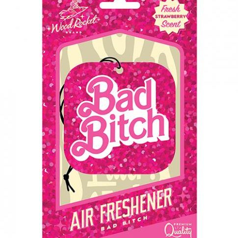 &#039;=wood Rocket Bad Bitch Air Freshener - Strawberry Wood rocket llc