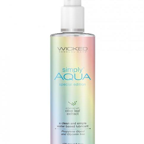 Wicked Sensual Care Aqua Special Edition Water Based Lubricant - 4 Oz Wicked sensual care