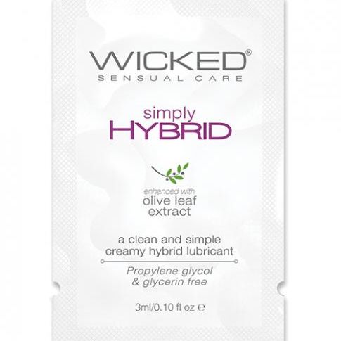 Wicked Sensual Care Simply Hybrid Lubricant - .1 Oz. Wicked sensual care