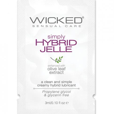 Wicked Sensual Care Simply Hybrid Jelle Lubricant - .1 Oz Wicked sensual care