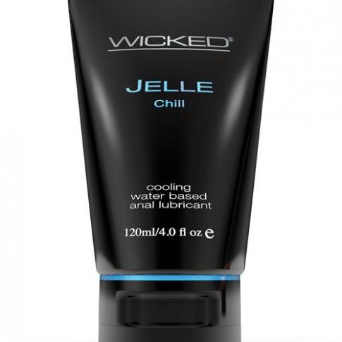 Wicked Jelle Cooling Anal Gel Lubricant 4oz Tube Wicked Sensual Care