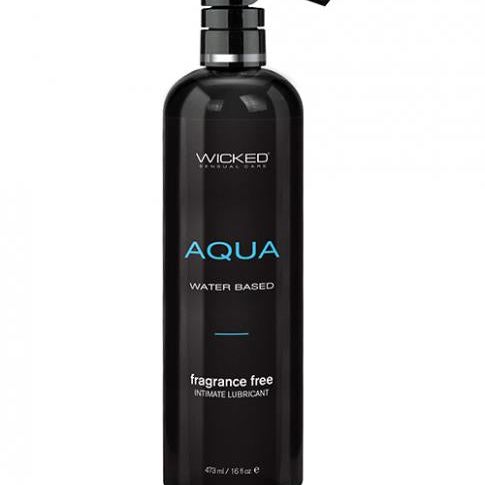 Wicked Sensual Care Aqua Waterbased Lubricant - 16 Oz Fragrance Free Wicked sensual care