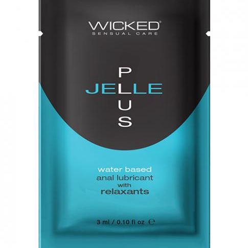 Wicked Sensual Care Jelle Plus Water Based Anal Lubricant With Relaxants - .1 Oz Wicked sensual care