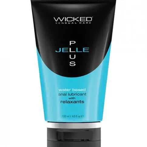 Wicked Sensual Care Jelle Plus Water Based Anal Lubricant With Relaxants - 4 Oz Wicked sensual care