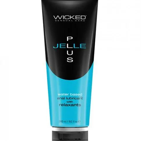 Wicked Sensual Care Jelle Plus Water Based Anal Lubricant With Relaxants - 8 Oz Wicked sensual care