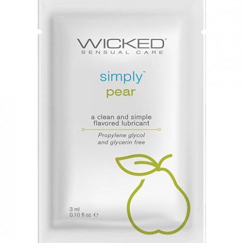 Wicked Sensual Care Simply Water Based Lubricant - .1 Oz Pear Wicked sensual care