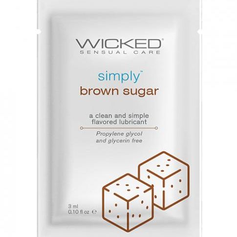 Wicked Sensual Care Simply Water Based Lubricant - .1 Oz Brown Sugar Wicked sensual care